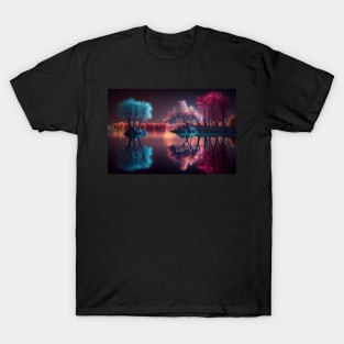 Vivid Landscape of Trees and a Lake T-Shirt